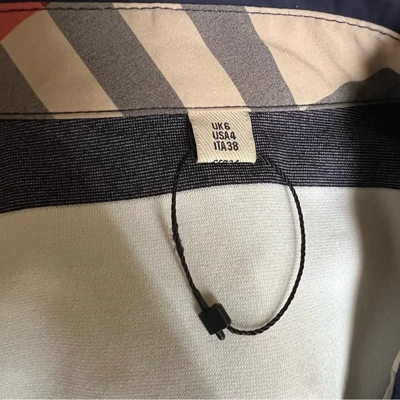 Burberry Sports Tennis Knit Striped Box Pleated Skirt Short Dress US6 - Picture 13 of 17